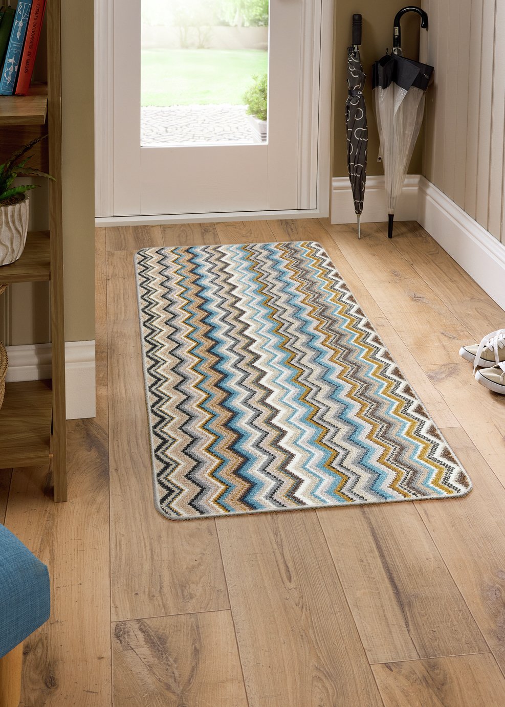 My Mat Candy Multi Natural Zig Zag Runner - 67x150cm