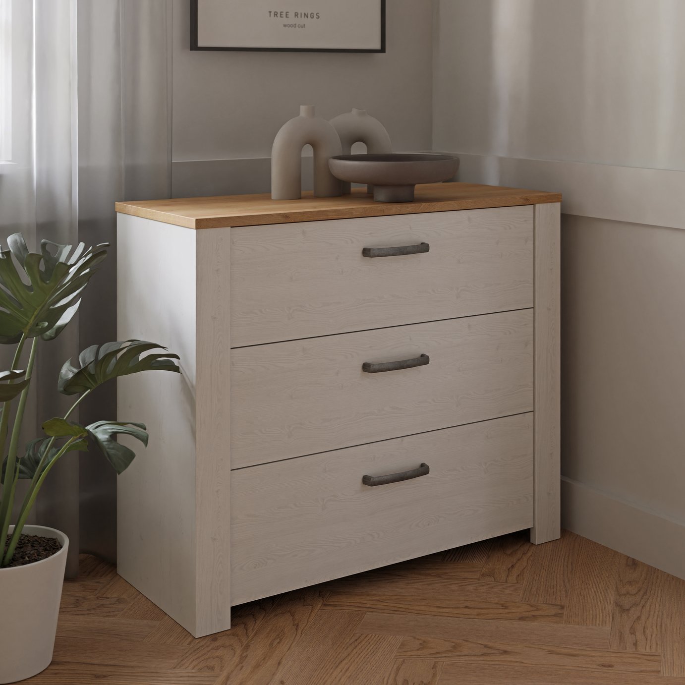 Furniture To Go Bohol 3 Drawers Chest - White