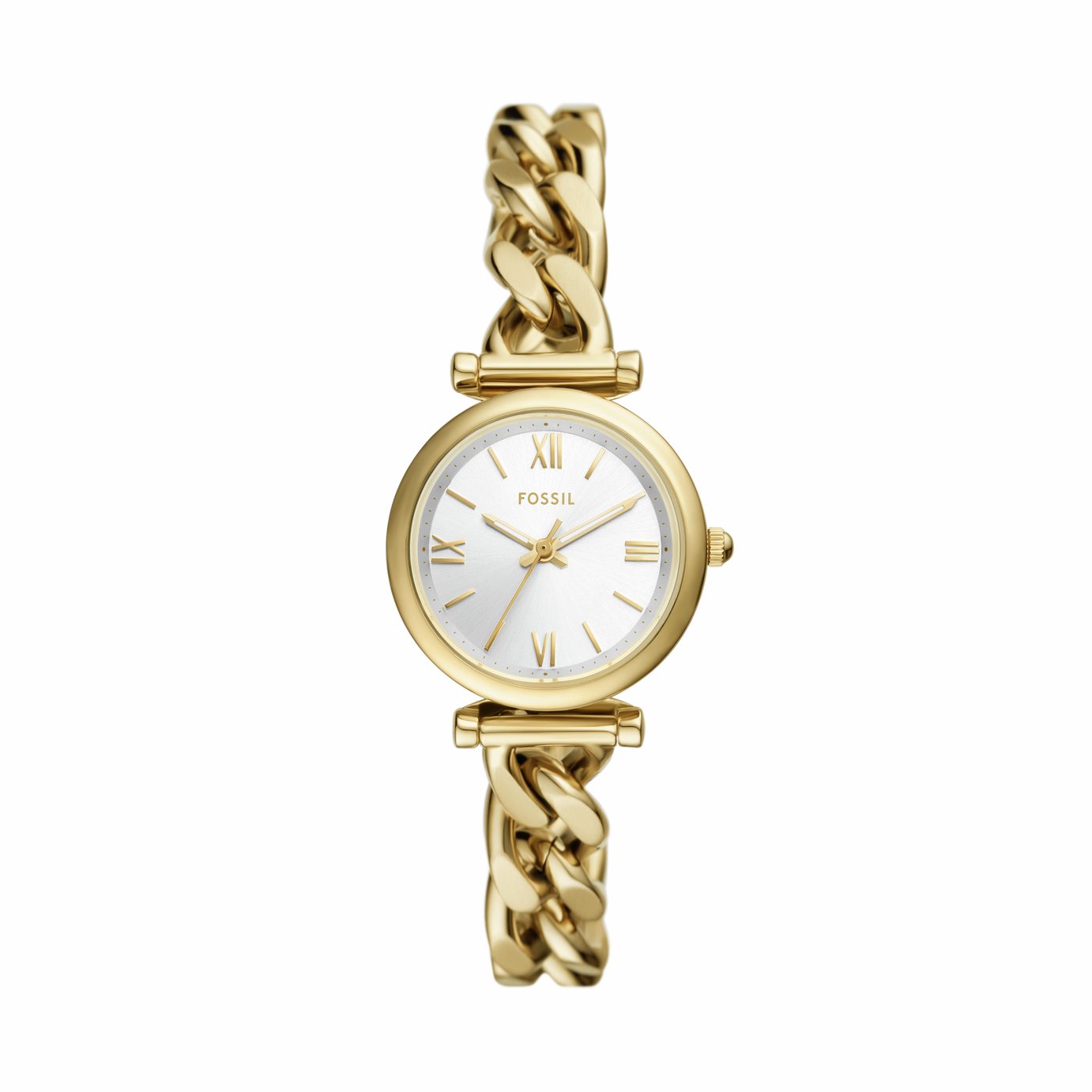 Fossil Carlie Gold Tone Stainless Steel Bracelet Watch