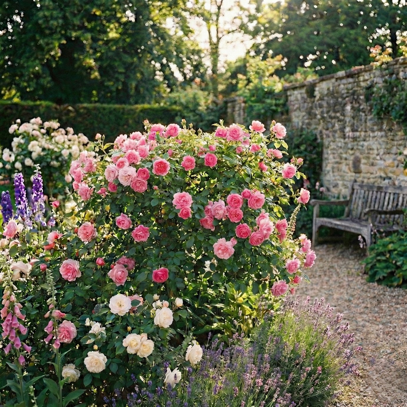 Accelopack Patio Bush 90cm Pink Rose