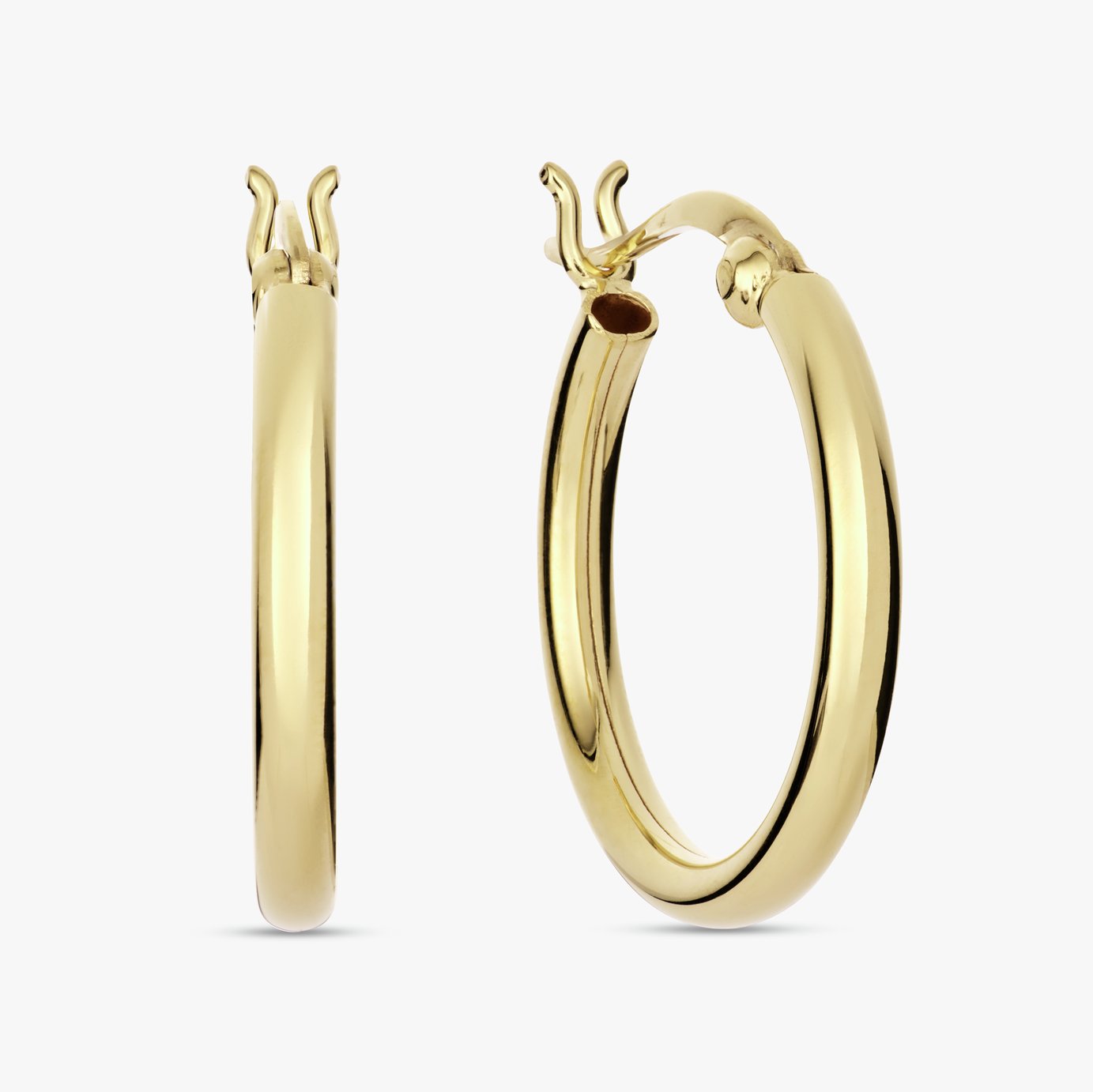 Revere Gold Plated Sterling Silver Hoop Earrings