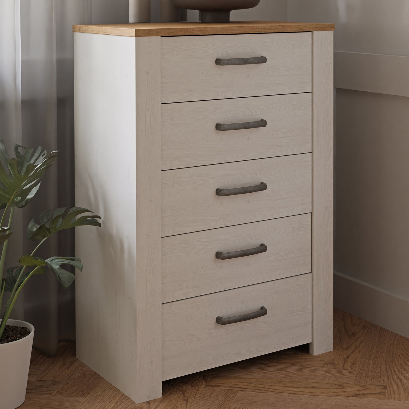 Furniture To Go Bohol 5 Drawers Chest - White