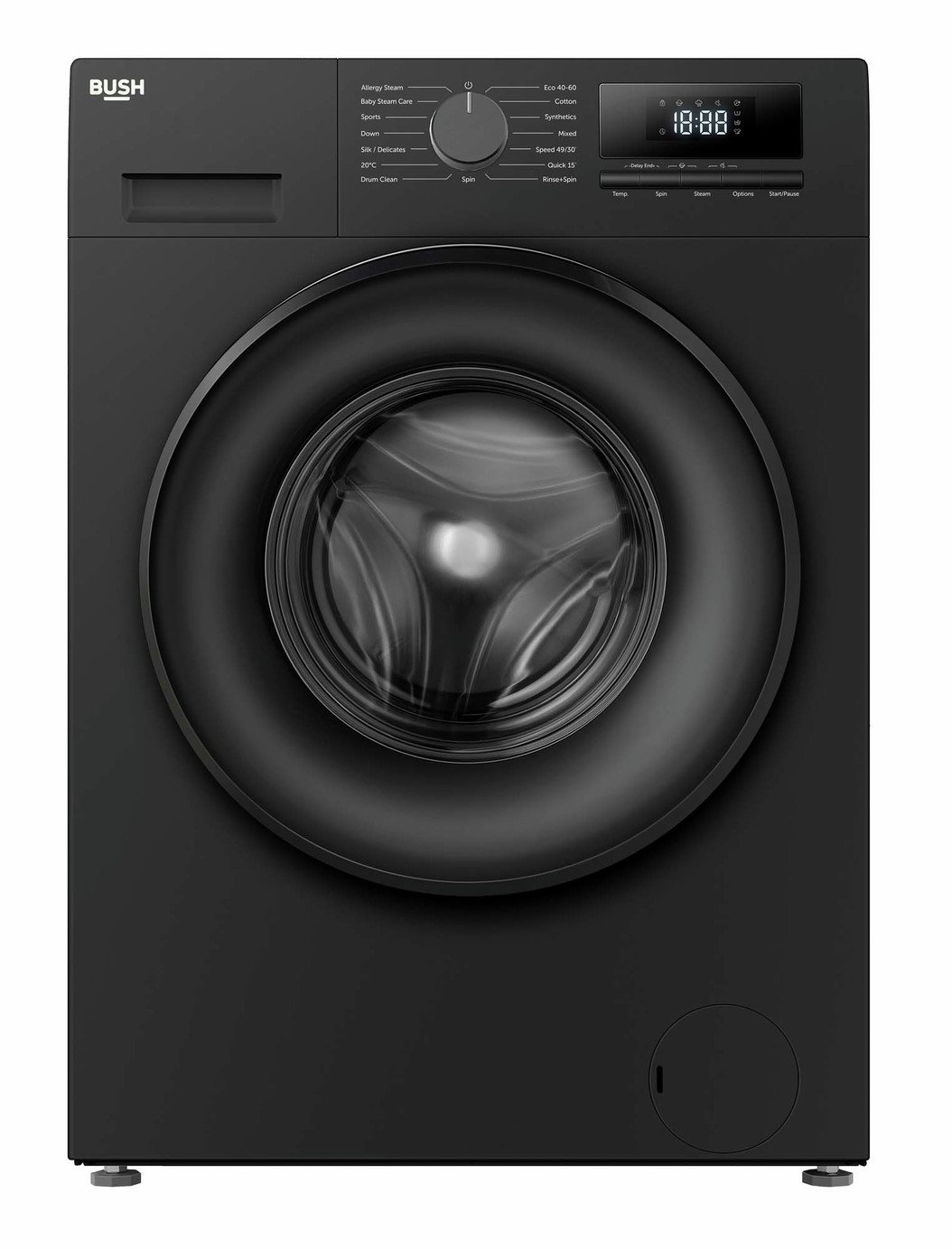 Bush BWM81400B 8KG 1400 Spin Washing Machine - Black