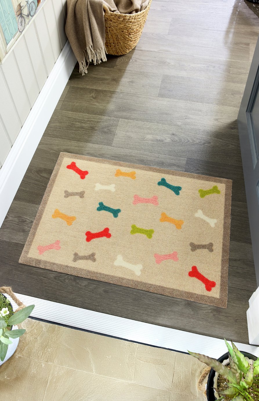 Howler & Scratch Multi Bones Doormat - 50X75cm