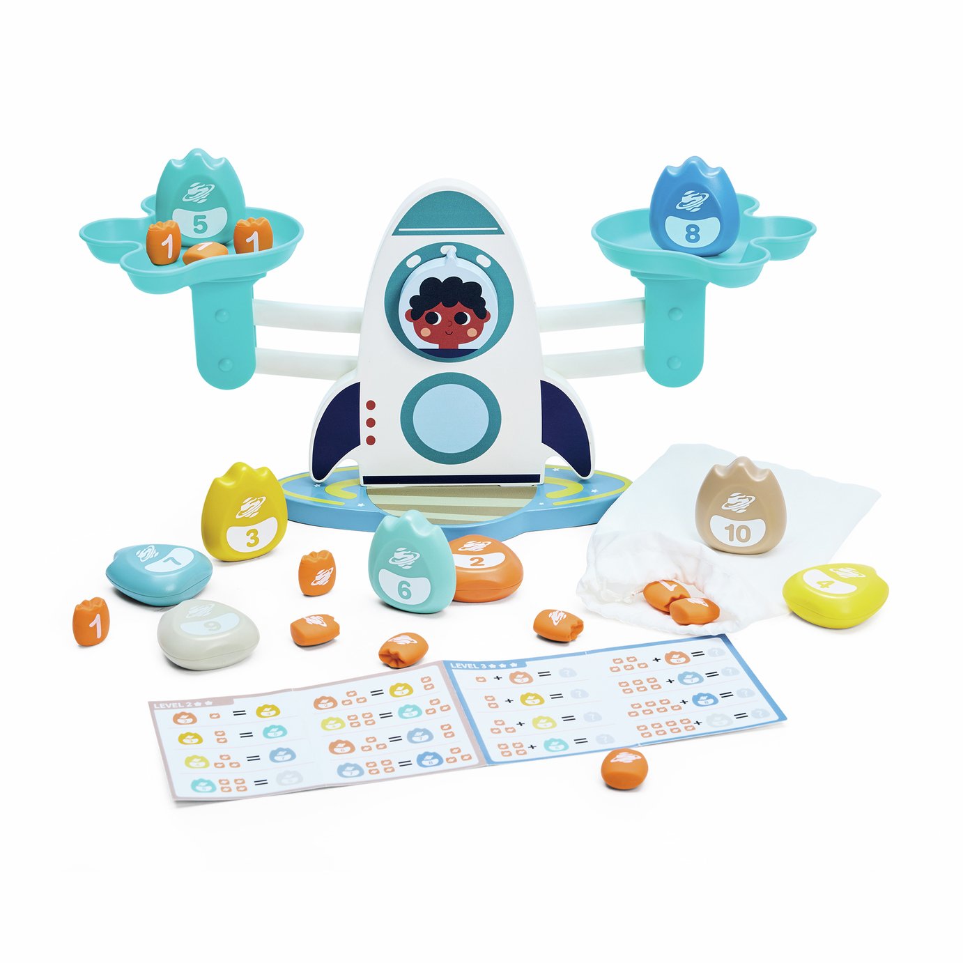 Chad Valley Rocket Shaped Monster Math Scale Playset