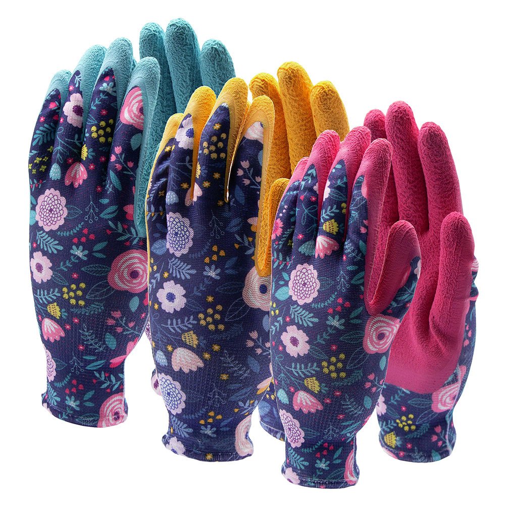 Town & Country Women's Triple Pack Floral Gardening Gloves