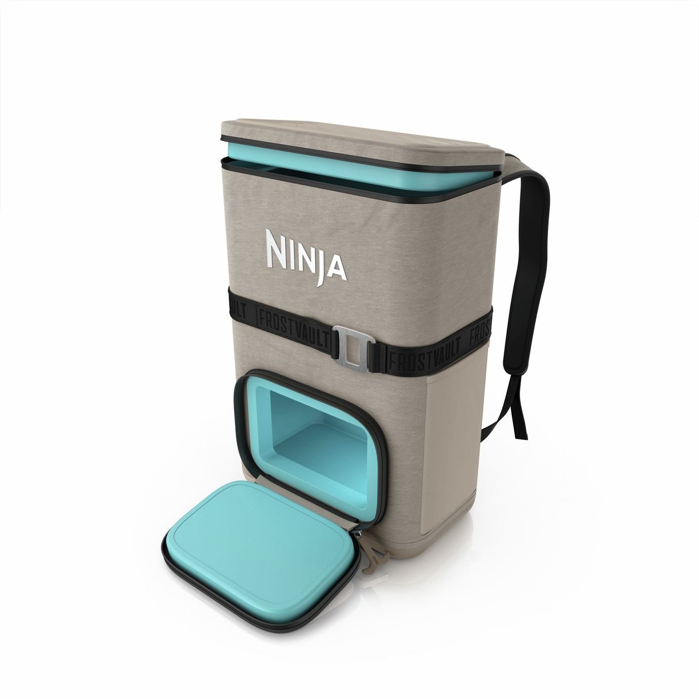 Ninja FrostVault Go Soft Cooler Backpack - 17L/24-Can/Beige