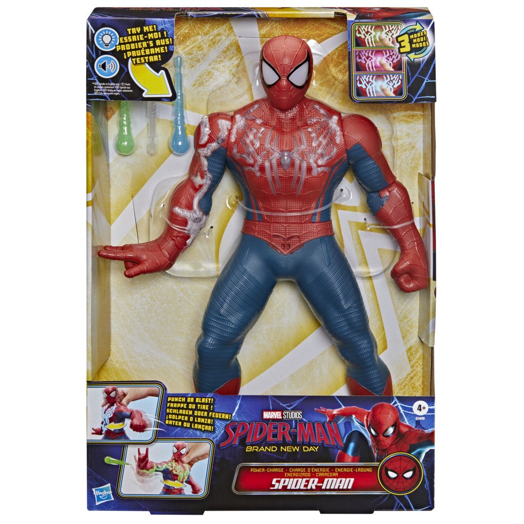 Spider-Man Brand New Day Power-Charge Spider-Man 14.5 Inches Figure