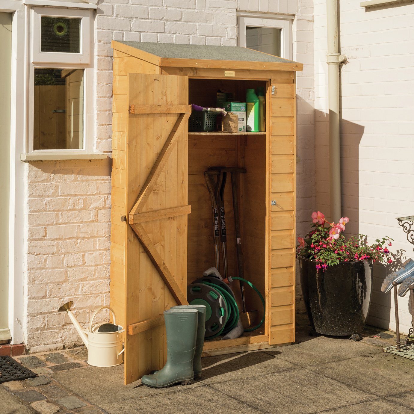 Rowlinson 850L Midi Store Garden Storage Box - Brown