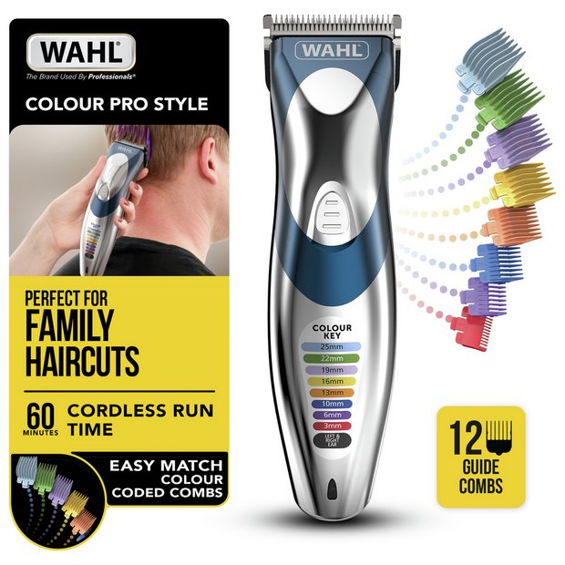 Buy Wahl Colour Pro Style Cordless Hair Clipper 9639 2117X Hair