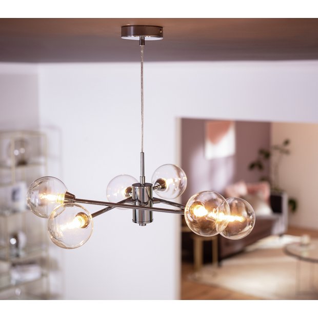 argos chrome light fittings