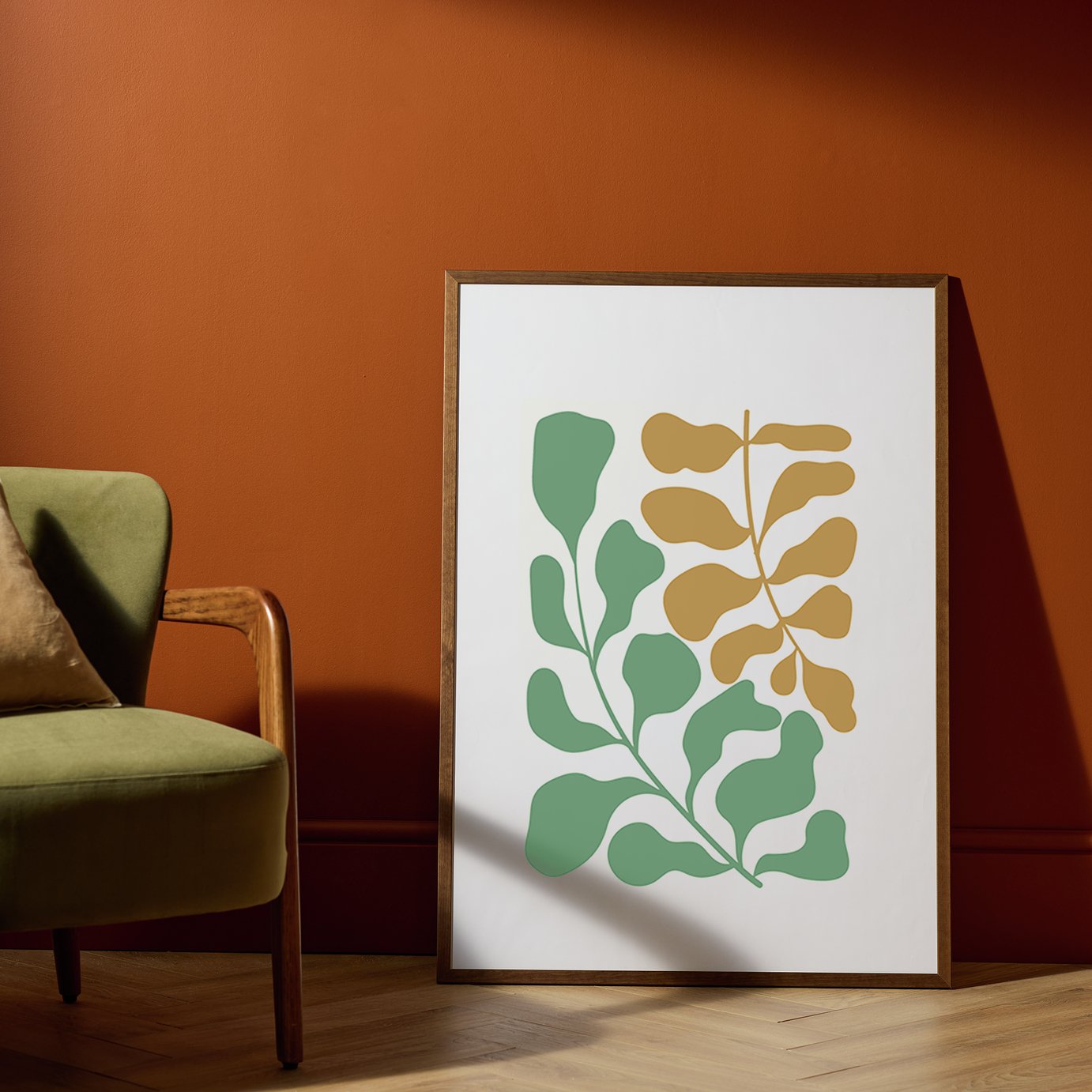 Habitat Walnut Wooden Wall Picture Frame - 70x100cm