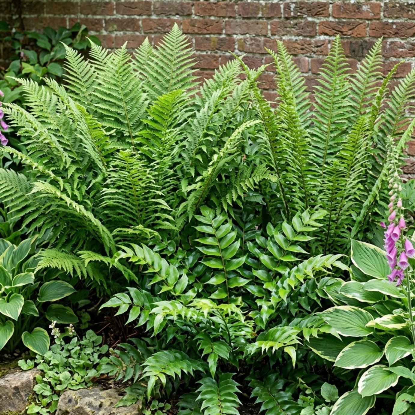 Accelopack Green Fern Mix Plant - Set of 6