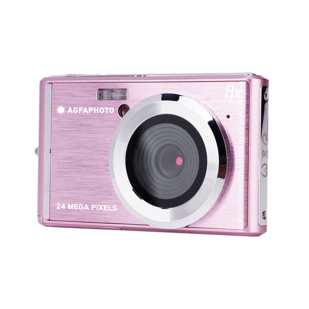 a pink camera