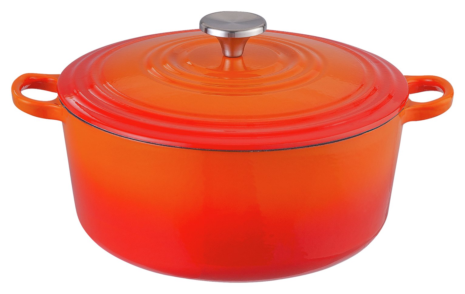 Habitat 5.3L cast iron casserole dish