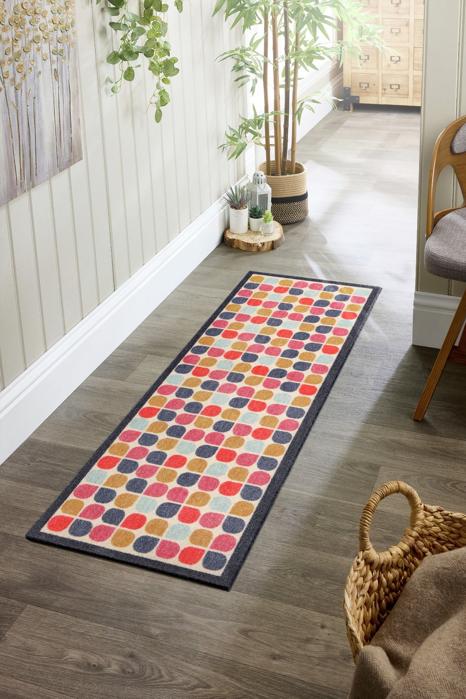 My Mat Retro Clover Short Pile Runner - 50x150cm