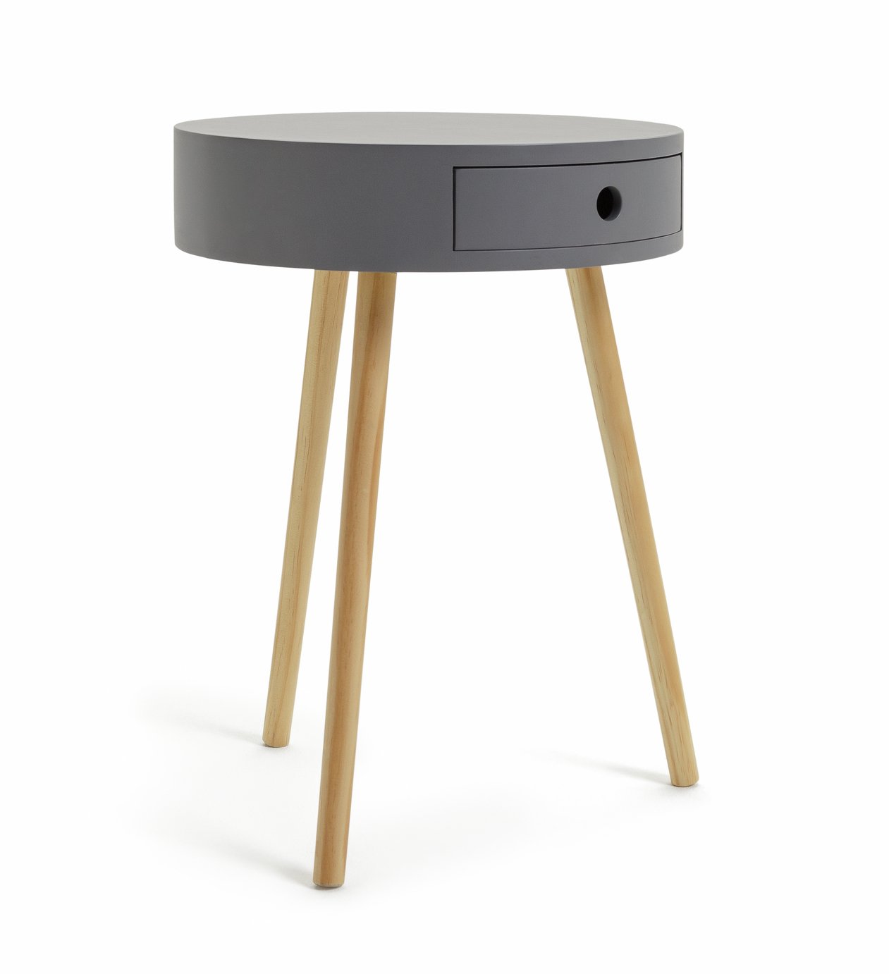 Habitat Otto 1 Drawer Round Bedside Table
