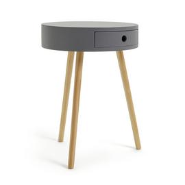 Habitat Otto 1 Drawer Round Bedside Table