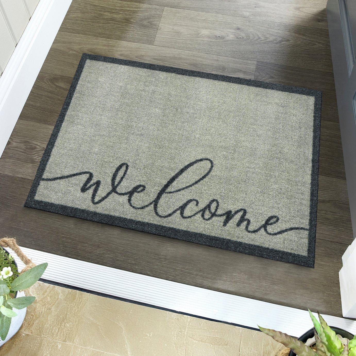 My Mat Welcome Grey Doormat - 50x75cm