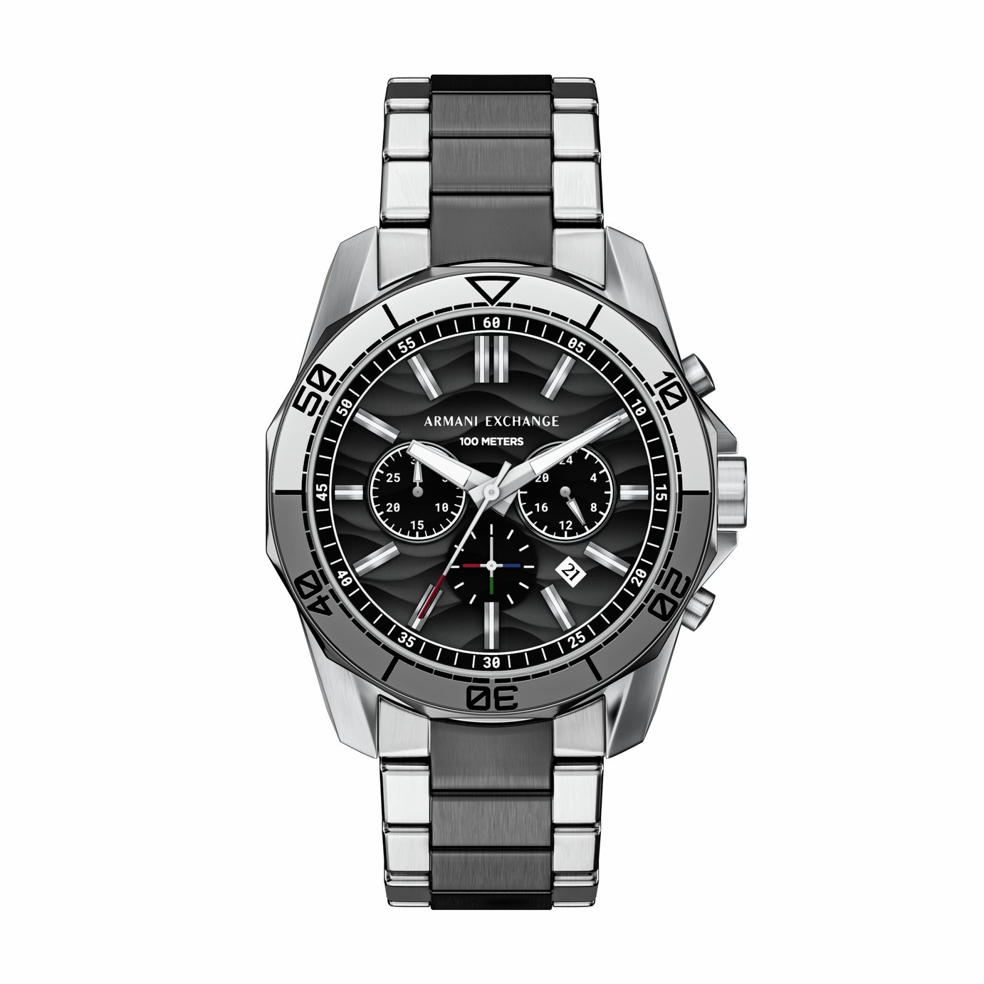 Armani Exchange Men's AX1973 Black and Silver Bracelet Watch