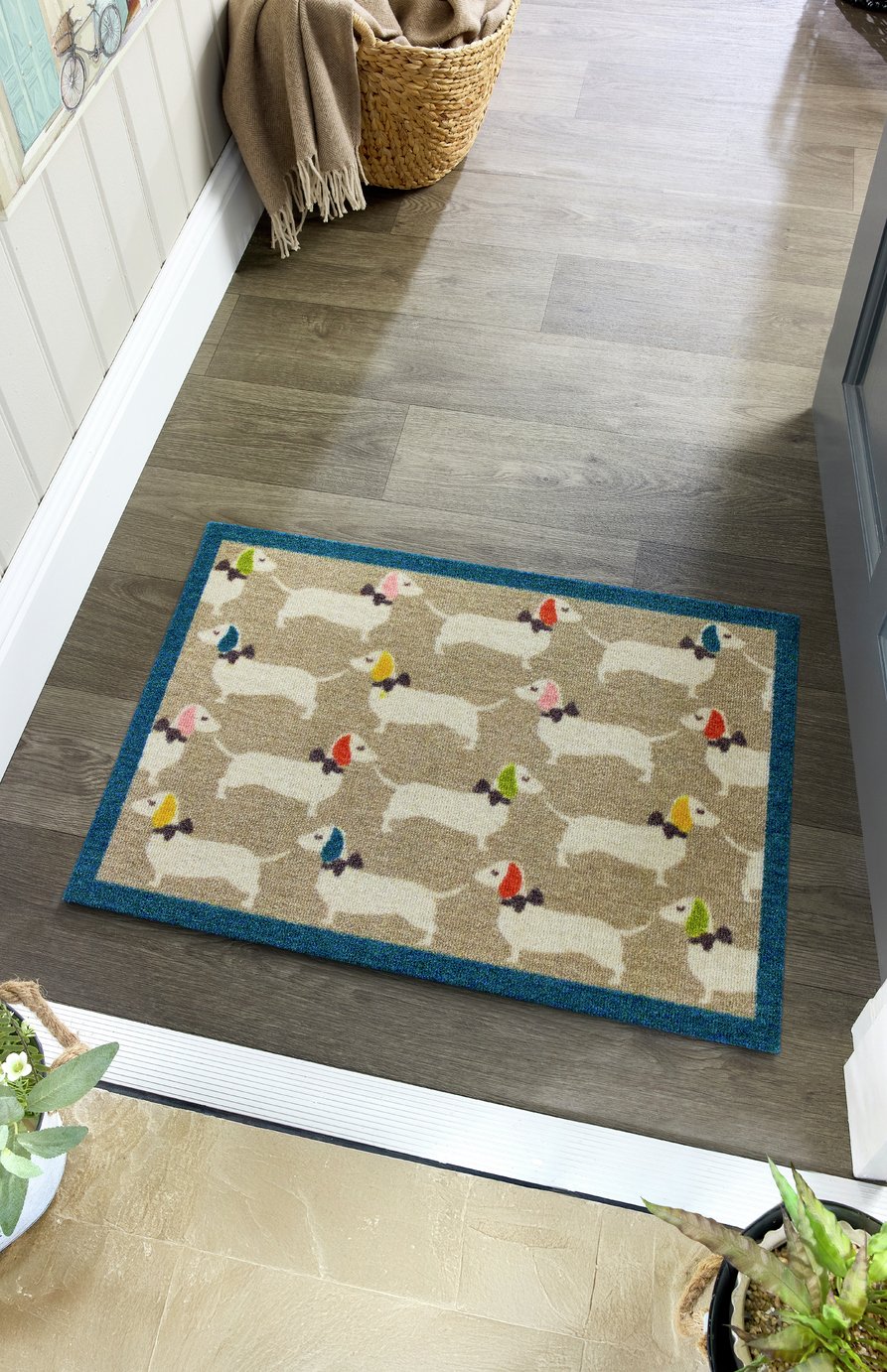 Howler & Scratch Dog Multi Short Pile Doormat - 50x75cm