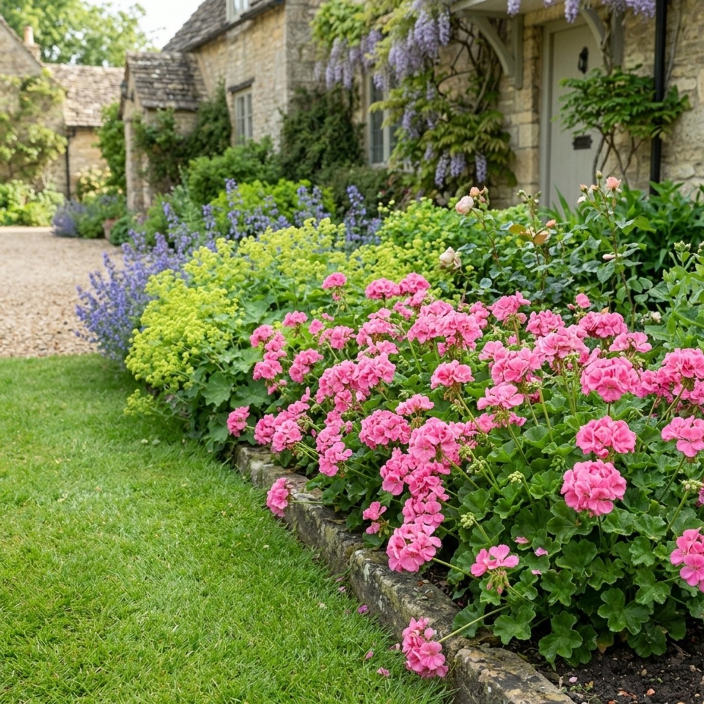 Accelopack Geranium Sunflair Linda Bedding Plant - Set of 3