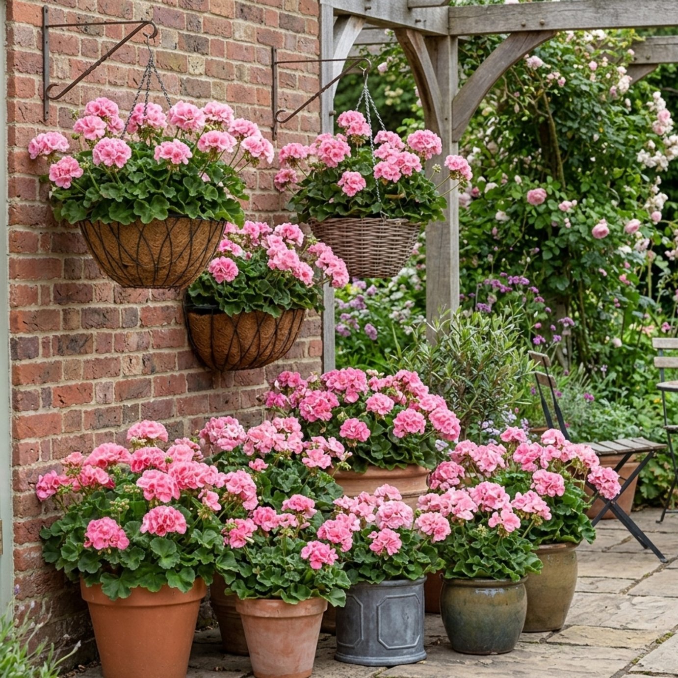 Accelopack Geranium Toscana Anne Bedding Plant - Set of 6