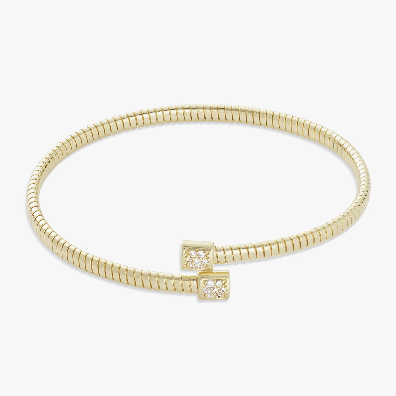 Revere 9ct Gold Plated Sterling Silver Cuff Bangle