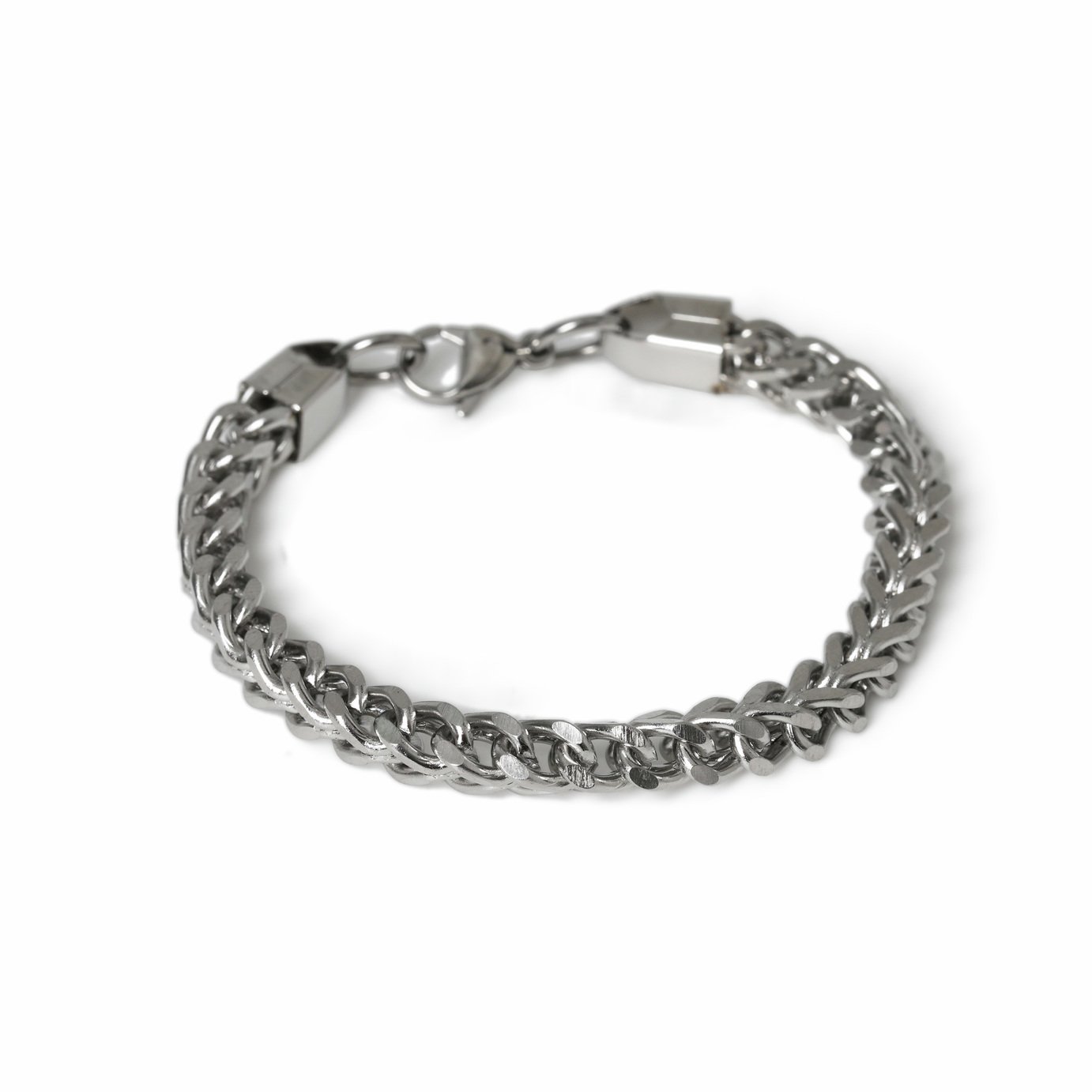 Uncommon Souls Silver Tone Chain Bracelet