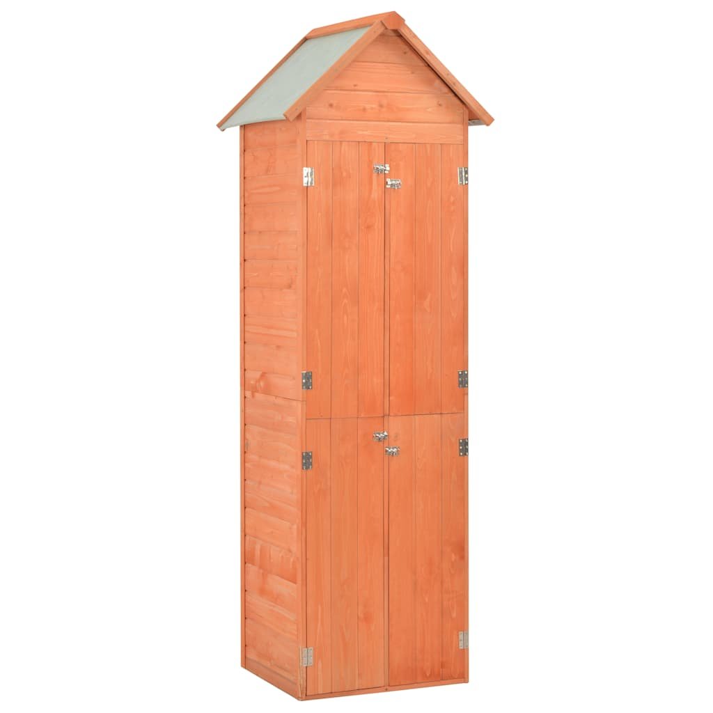 Walplus Wood Garden Storage Shed - 71 x 60 x 213 cm
