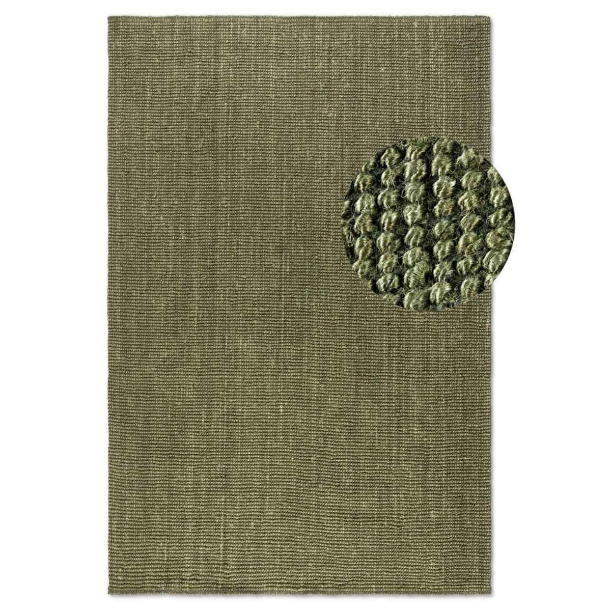 Hanse Home Green Jaipur Natural Fibre Flatweave Rug - 80 x 150cm