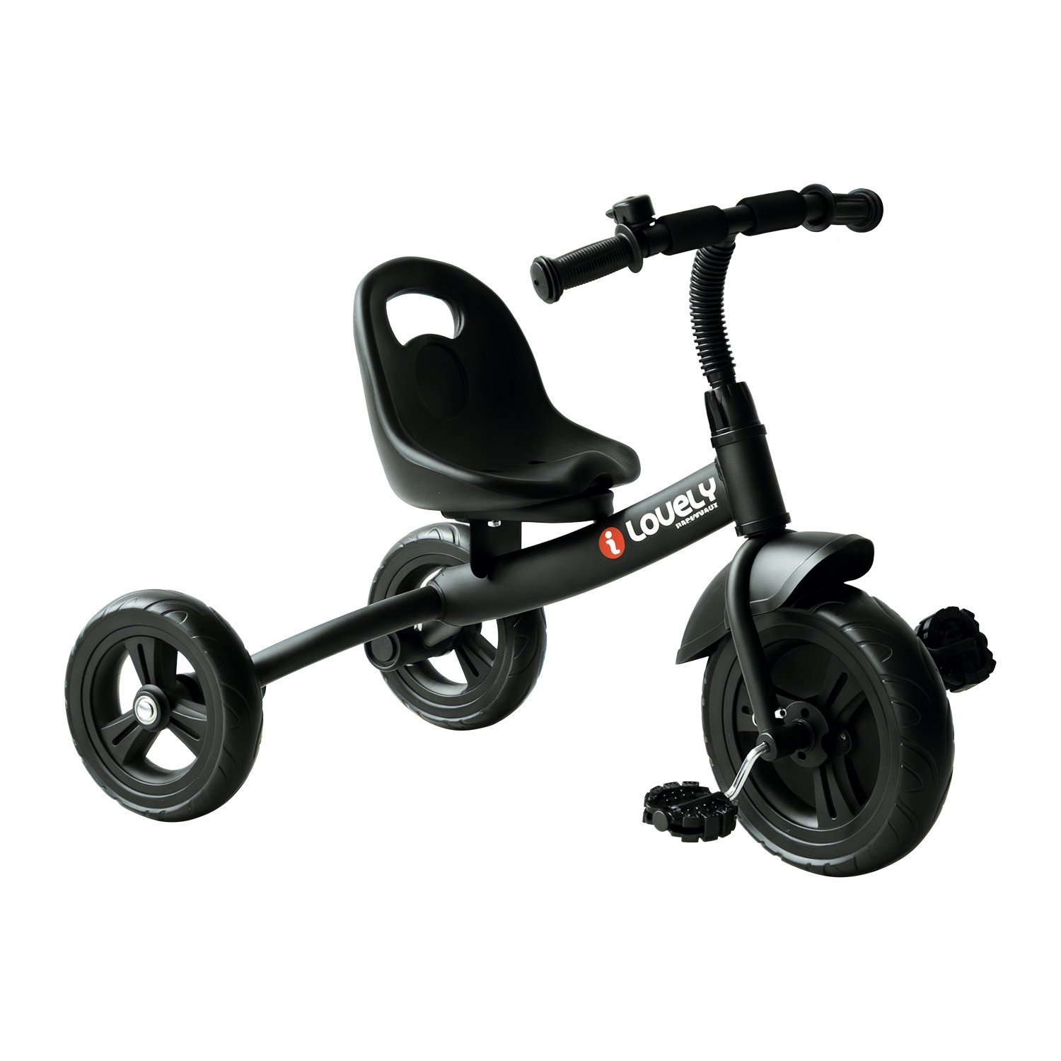 HOMCOM Adjustable Seat Bell Toddler Trike - Black