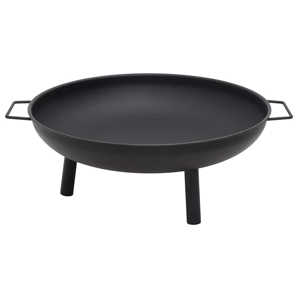 Walplus Steel Fire Pit - Black - 67.5 x 58 x 22.5 cm