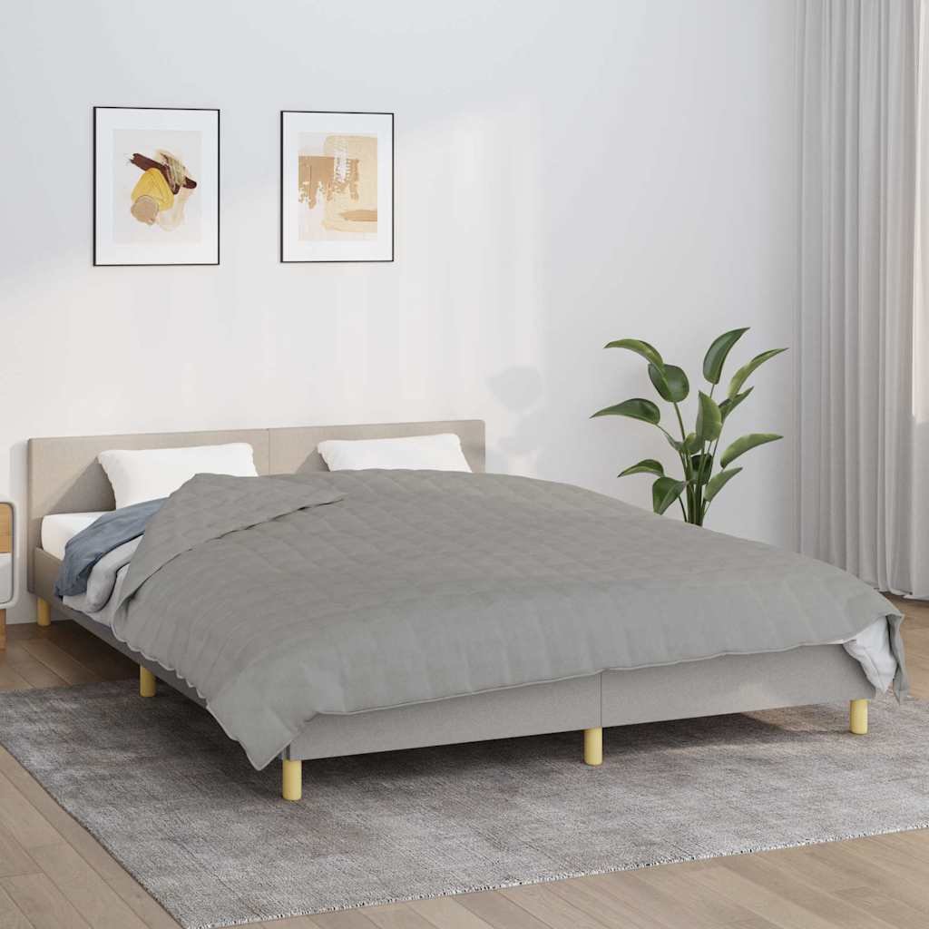 Walplus 15 kg Cotton Weighted Blanket - Grey - 220 x 240 cm