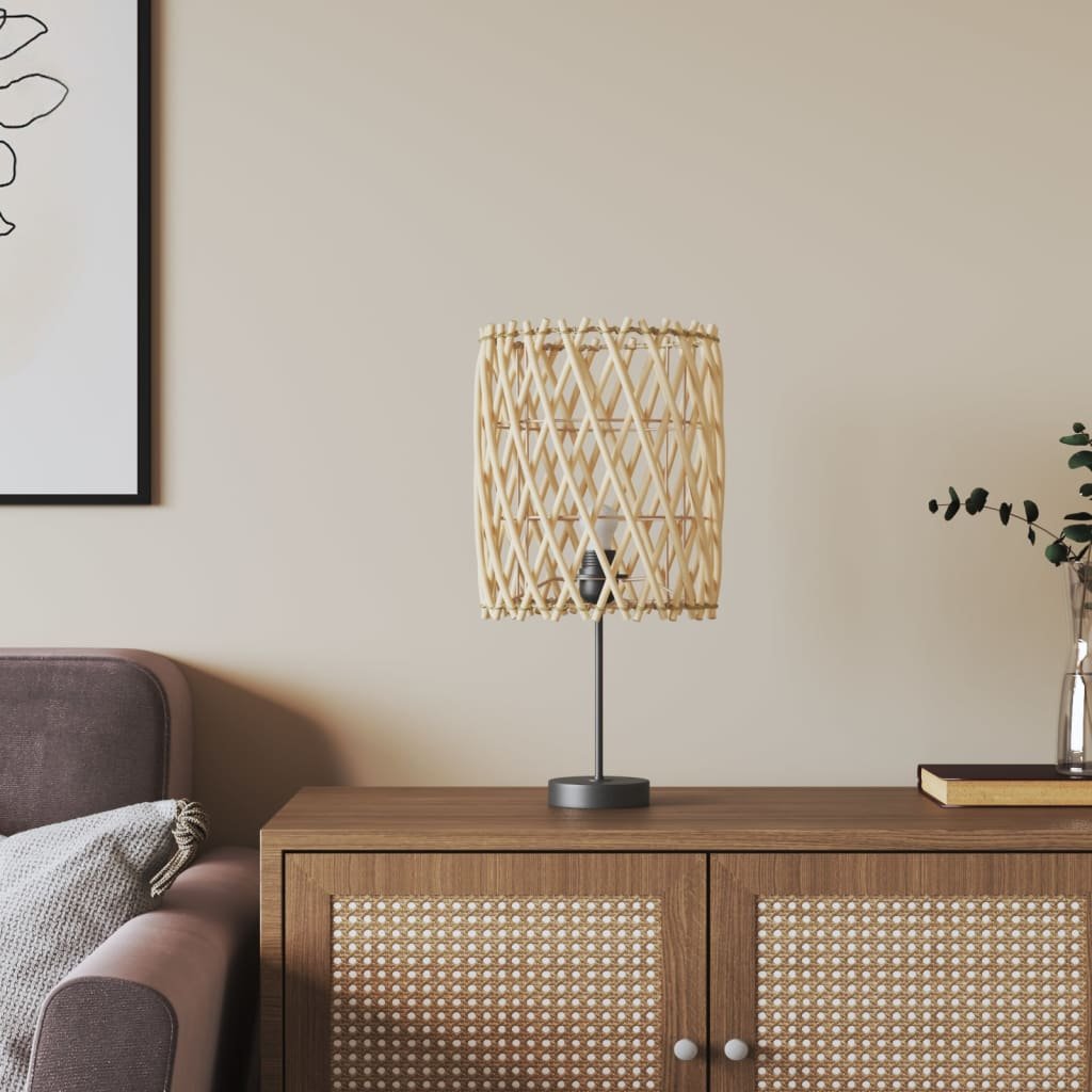Walplus Brown Wicker Lampshade - 23 x 28cm