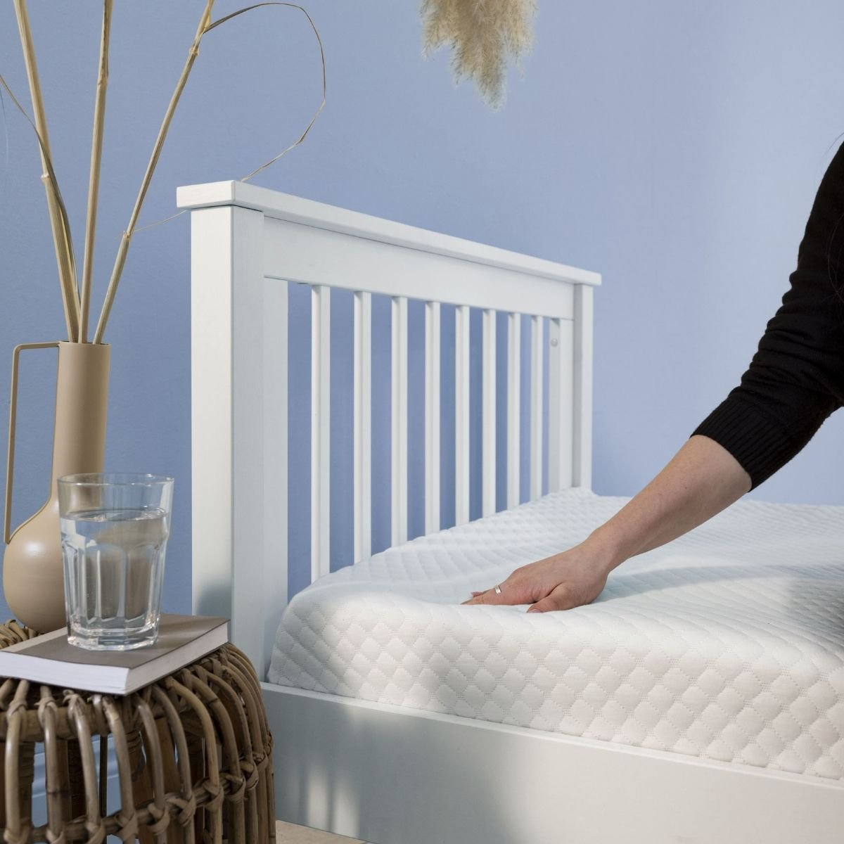 Noa & Nani Jimi Single Thin Hypoallergenic Eco Foam Mattress - White