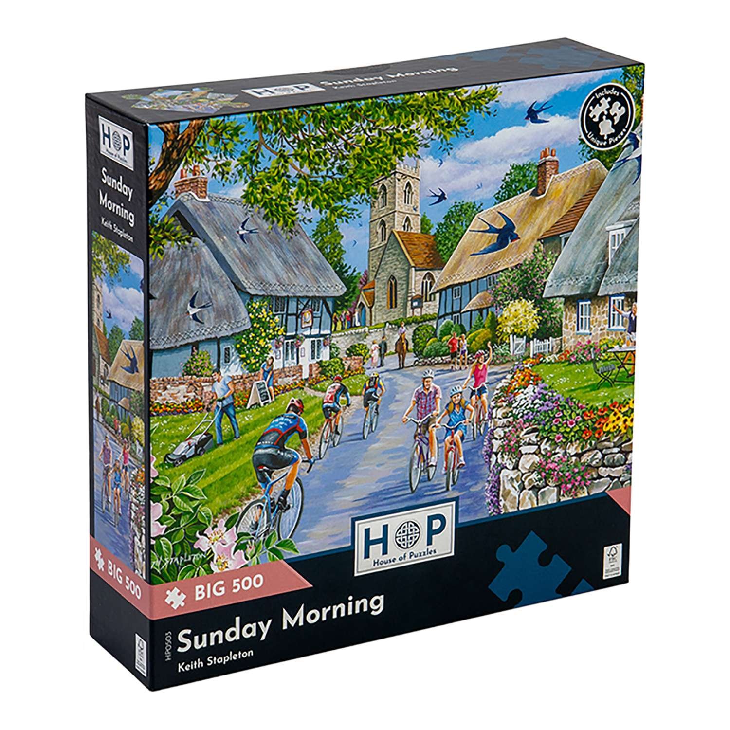 The House of Puzzles Sunday Morning BIG 500 Piece Jigsaw Puzzle