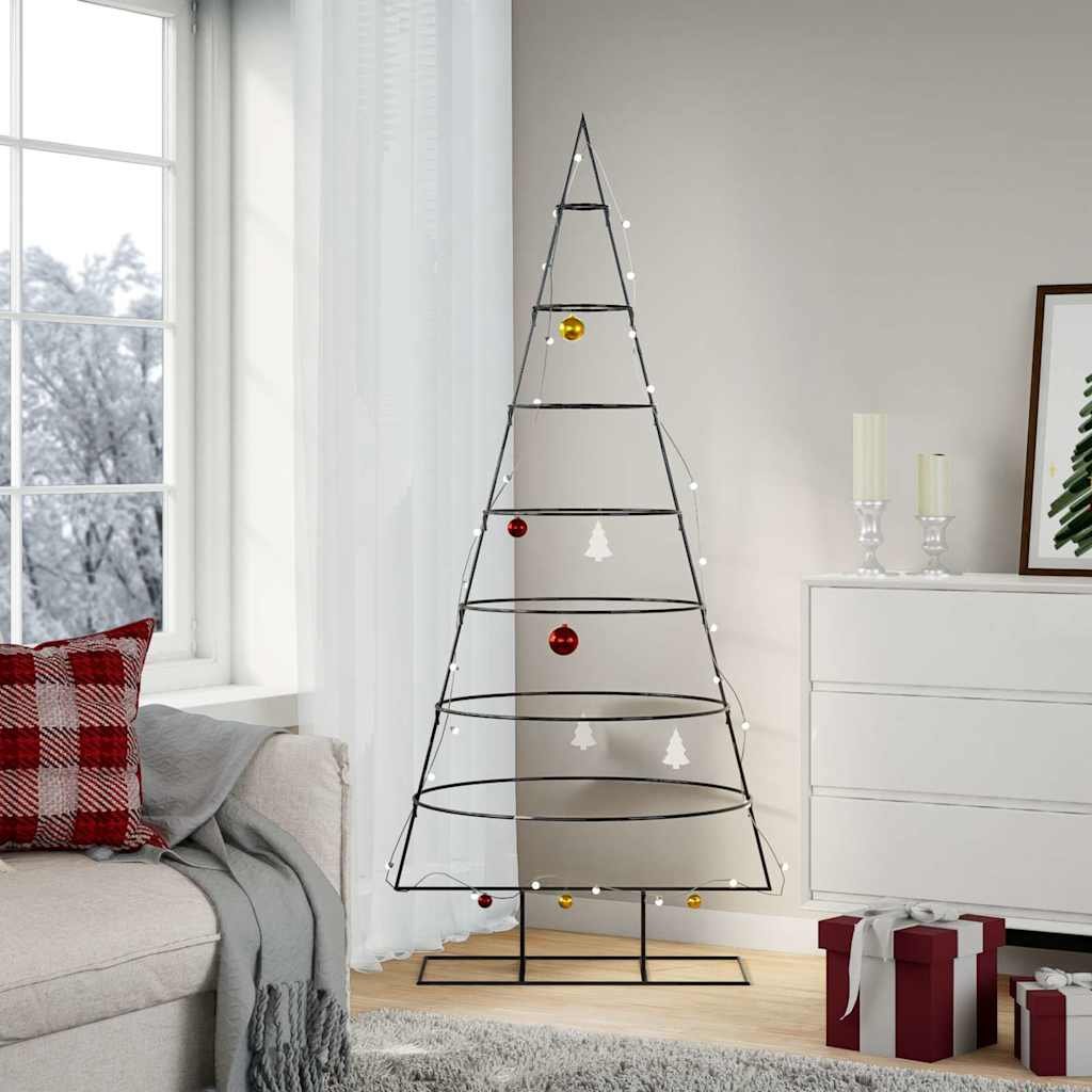 Walplus Artificial Christmas Tree 68 cm Stand - Black - 180 cm