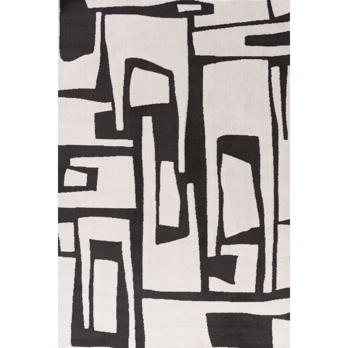 The Rugs Dark Grey Loft Abstract Rug - 160 x 230cm