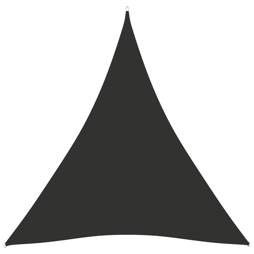 Walplus Triangular Polyester Sun Shade Sail - Anthracite - 500 x 700 x 700 cm