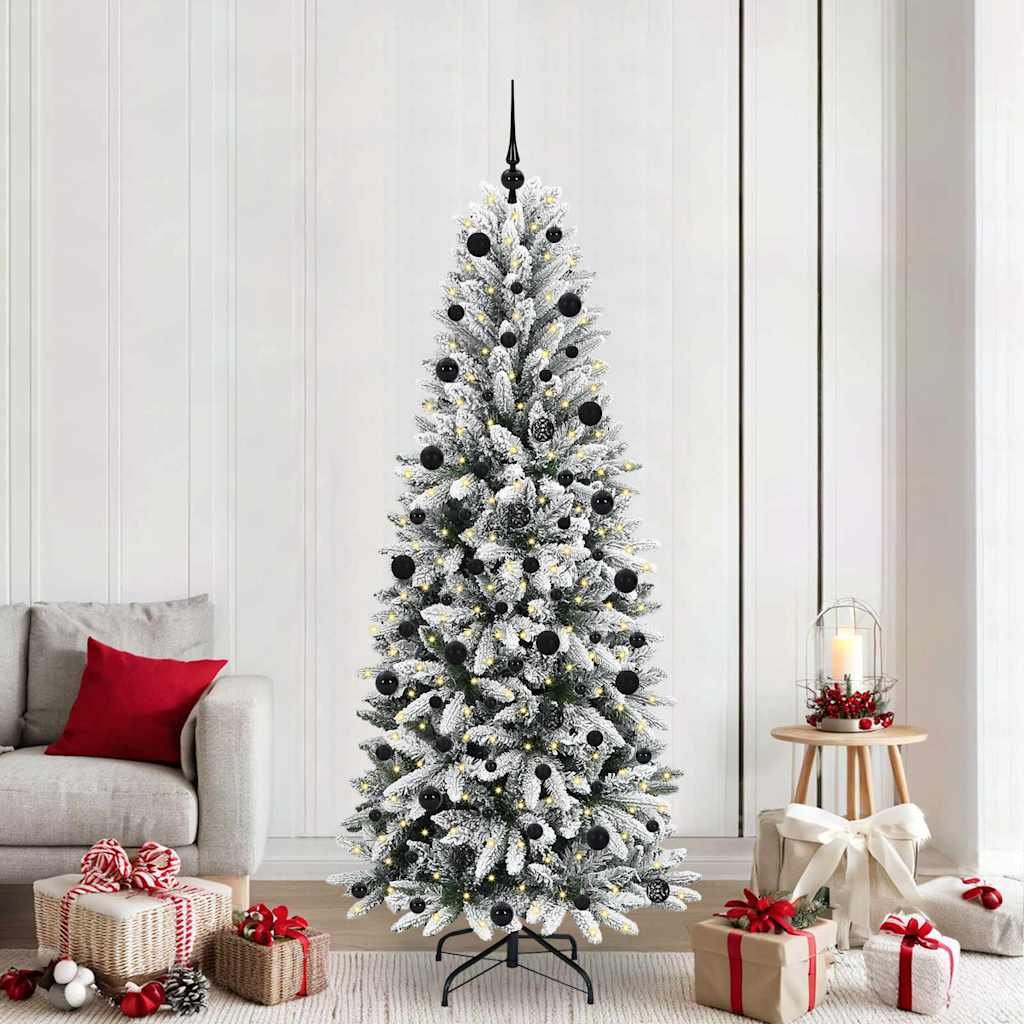 Walplus 300 LED Lights Artificial Christmas Tree - White - 210 cm