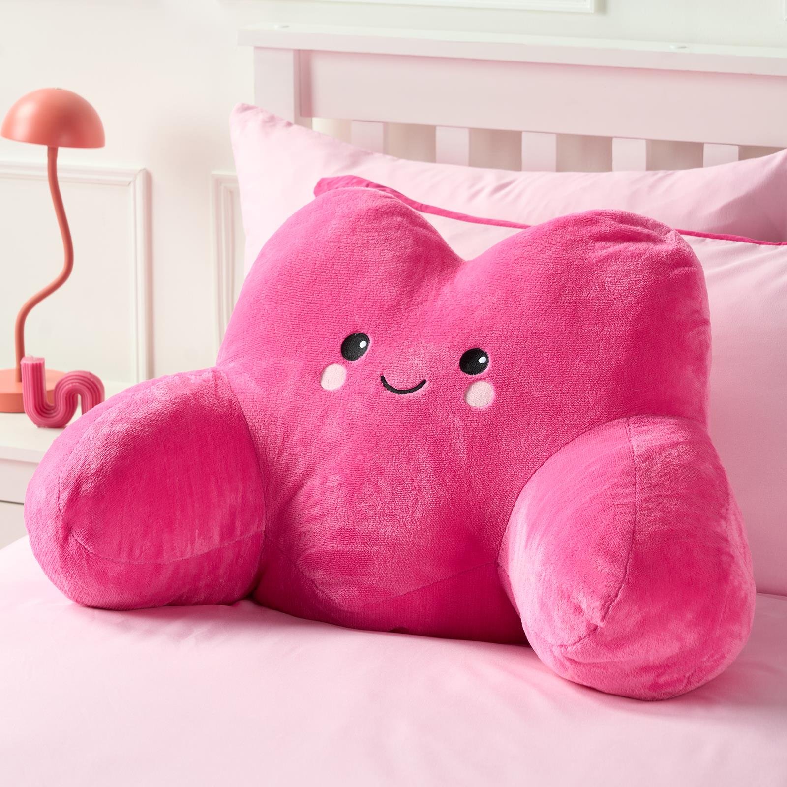 OHS Hazel The Heart Cuddle Cushion - Hot Pink
