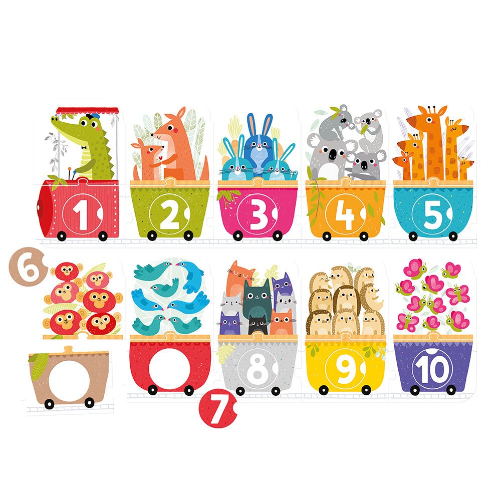 Banana Panda Make-a-Match Puzzle Number Train - 3y+