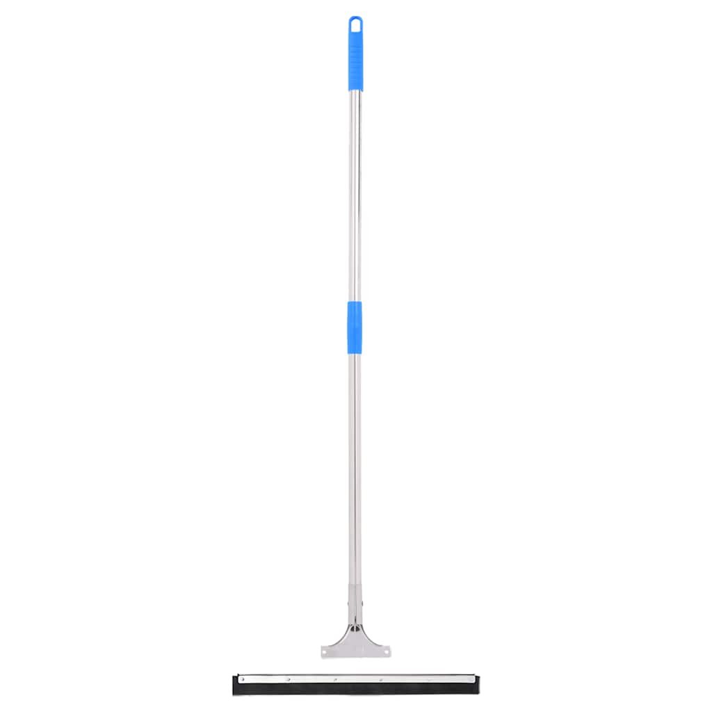 Walplus Steel Floor Squeegee and Rubber - Silver and Blue - 45 x 122.5 cm