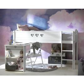 Habitat Kids Mia Mid Sleeper Bed Frame with Desk - White