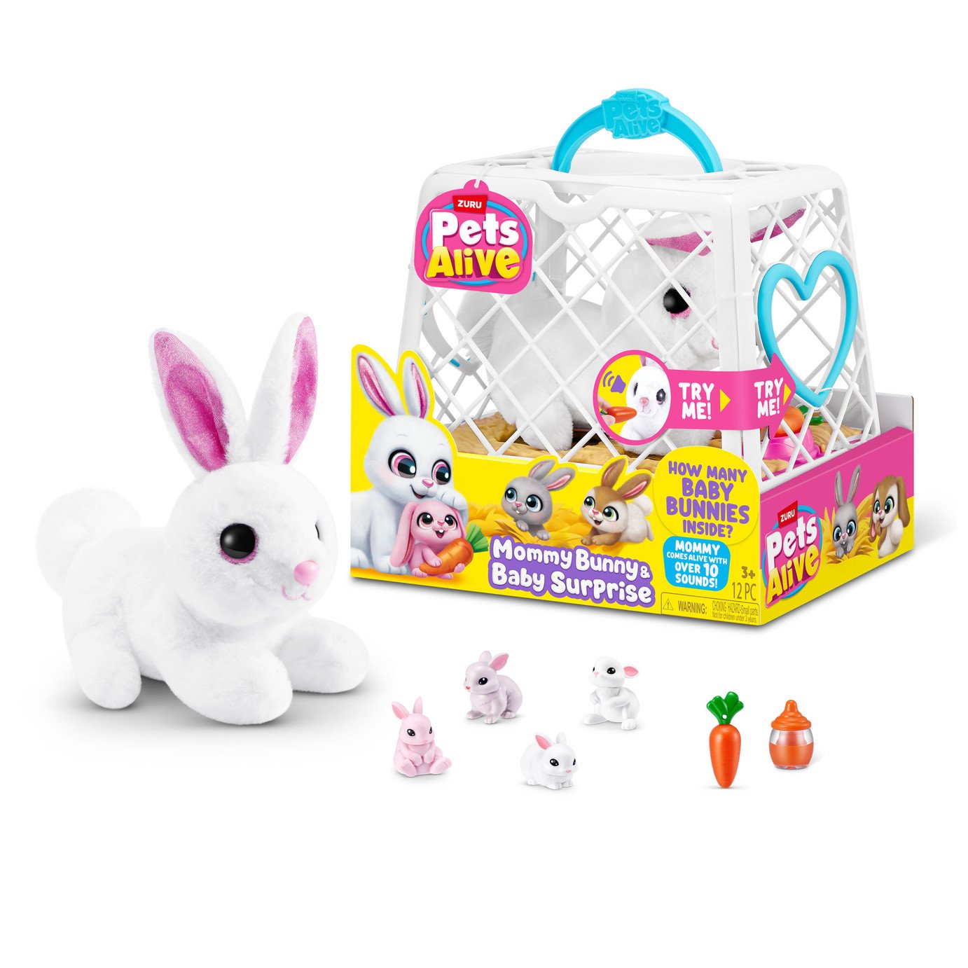 Pets Alive Mommy Bunny & Baby Surprise Collectables 