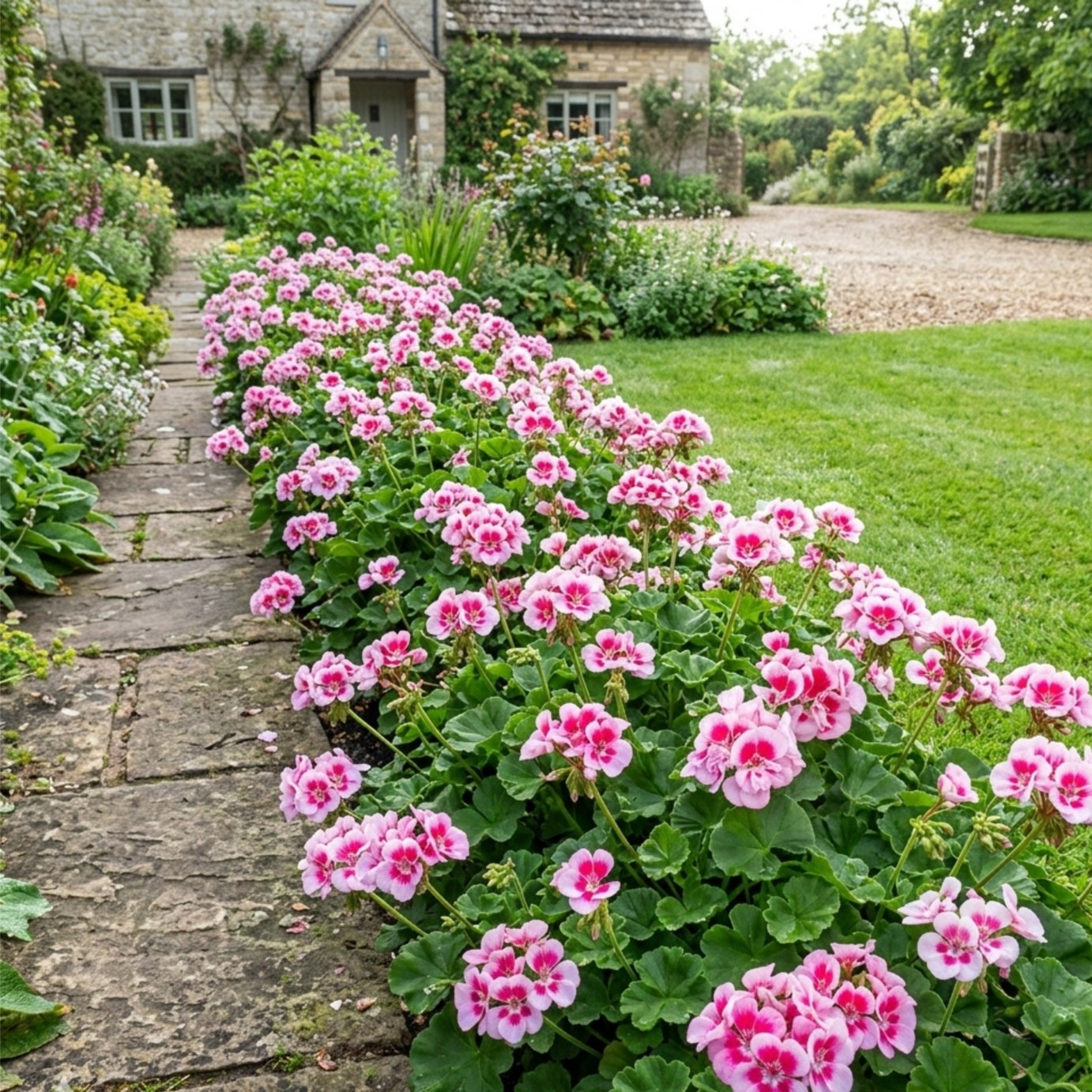 Accelopack Geranium Toscana Linus Bedding Plant- Set of 3