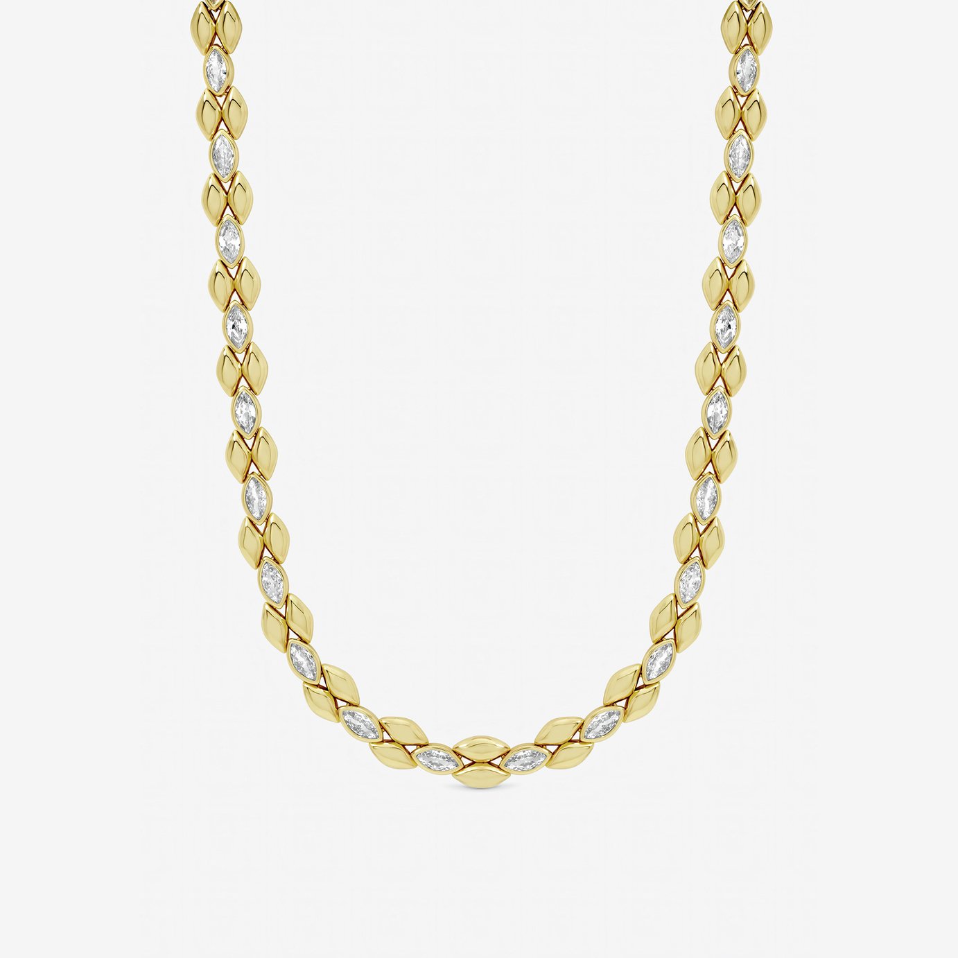 Jon Richard Gold Plated Crystal Necklace