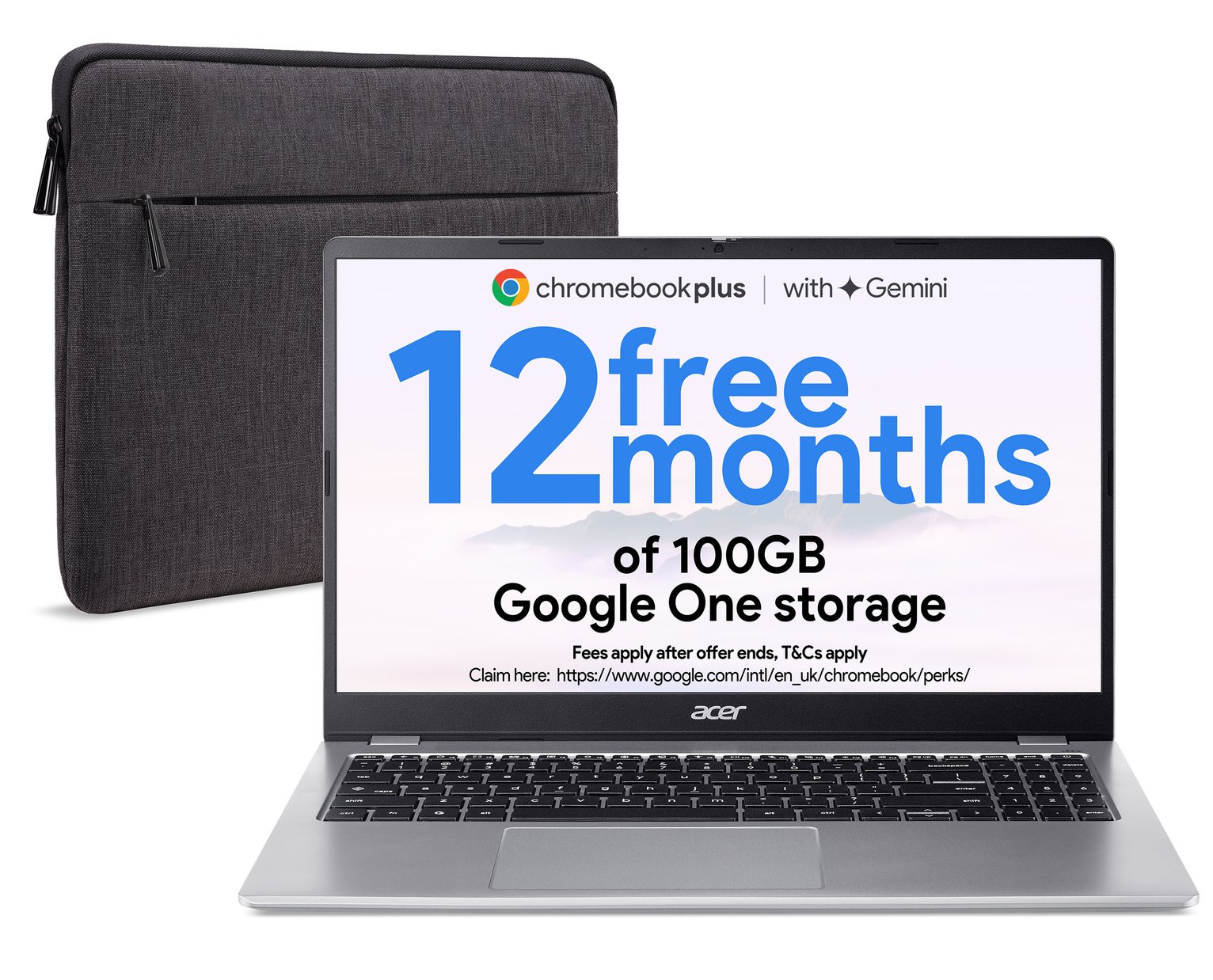 Acer CB315 15.6in Intel N150 4GB 128GB Laptop Bundle