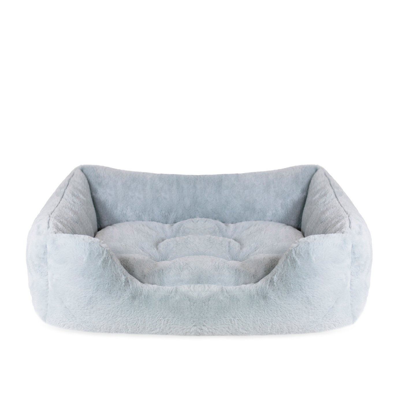 Rosewood Pet Fur Box Bed Blue - Large